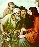 Jesus and the Fishermen by German artist Ernst Zimmerman
